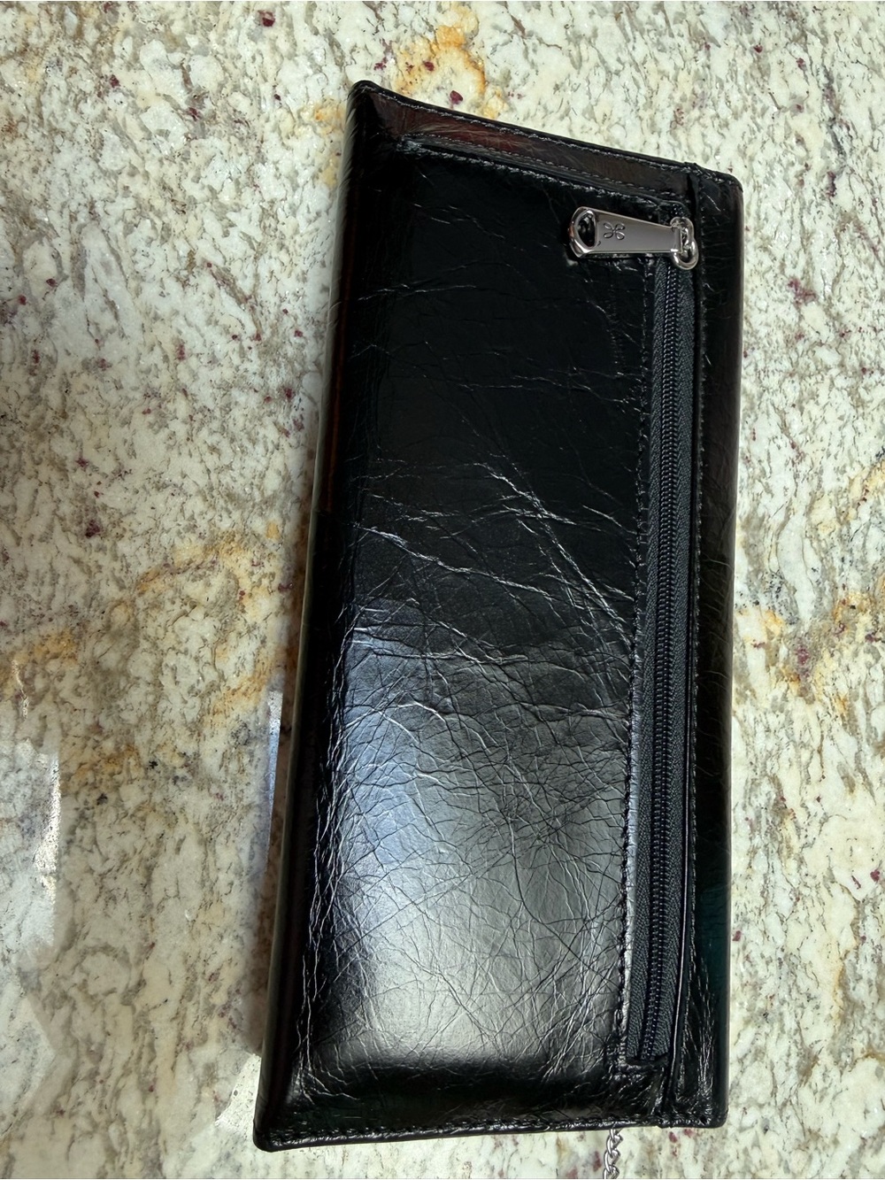 Womens Black Leather Long Wallet by Hobo - Picture 3 of 3